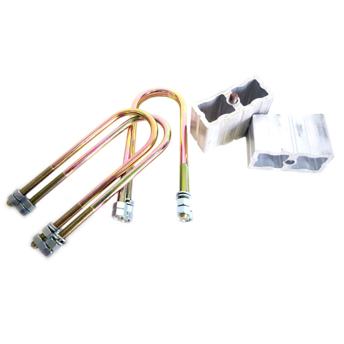 Universal 3" Tapered Lowering Blocks & U Bolts suit 2wd Mini Truck etc. *New Set*