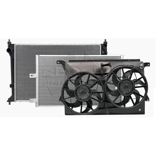 Crash Pack - Radiator / Condenser / Fans suit Ford BA BF Falcon 6cyl 2002-2008