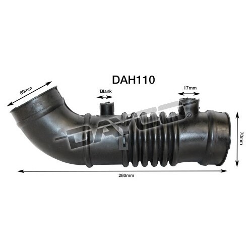 Dayco Air Intake Hose  For Mazda 323  1.6L 4 cyl BA B6 Jul 1994 - Oct 1996