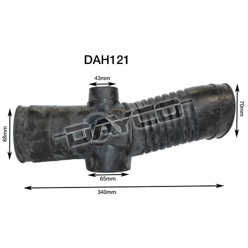 Dayco (2 Outlet) Air Intake Hose suit Toyota LH113R Hiace 2.8ltr 3L 1989-2000