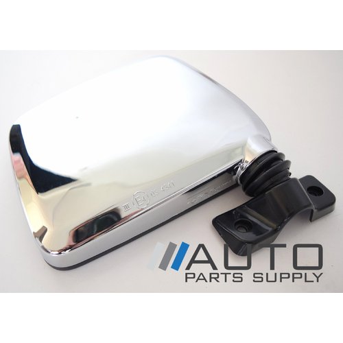 RH Chrome Manual Door Mirror suit Nissan GQ Patrol 1988-1991