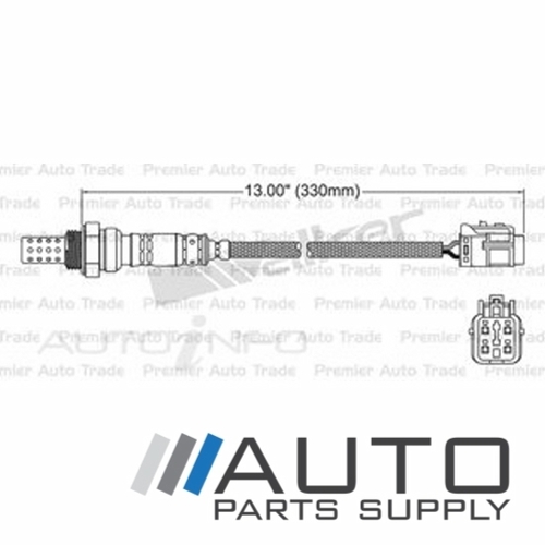 Pre Cat O2 Oxygen Sensor suit Hyundai Coupe 1.8ltr G4GM RD 1996-1996 