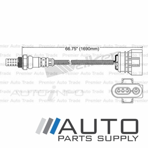 Post Cat O2 Oxygen Sensor Suit Audi S6 4.2ltr ANK V8 C5 2002-2004