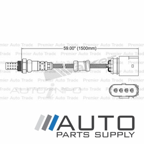 Post Cat O2 Oxygen Sensor Suit Audi S4 BBK B6 4.2ltr BBK V8 40v DOHC MPFI 2003-2005