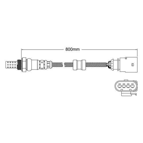 Post Cat O2 Oxygen Sensor Suit Volkswagen Tiguan 1.4ltr CTHD 5N 2013-2016