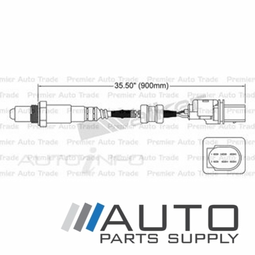 Pre Cat Cyl 4-5 O2 Oxygen Sensor Suit Audi S6 5.2ltr BXA C6 2007-2011
