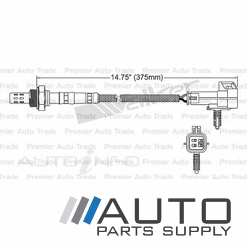 Post Cat O2 Oxygen Sensor For Holden Suburban 5.7ltr L31 K8 1998-2000