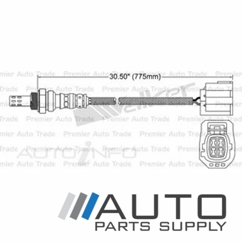 Mazda 3 Post-Cat O2 Oxygen Sensor 2.0ltr LFDE BK 2006-2009 