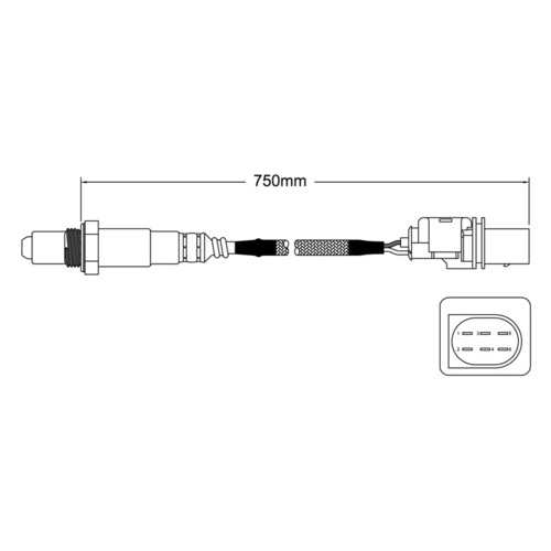 O2 Oxygen Sensor Skoda Superb 2ltr CBBB 3T 2008-2010