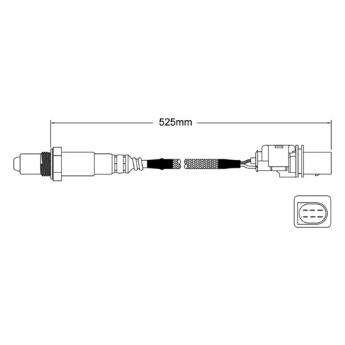 Pre Cat O2 Oxygen Sensor For Holden Statesman 3.6ltr LY7 WM 2006-2008