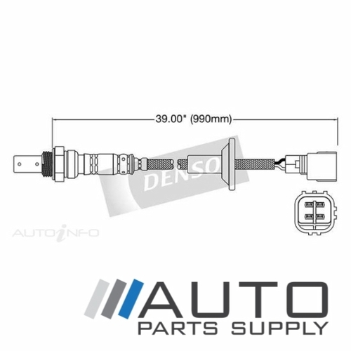 Post-Cat O2 Oxygen Sensor Suit Toyota Avensis 2.4ltr 2AZFE ACM21R 2003-2005