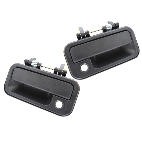 Pair of Front Black Outer Door Handles For Holden TF Rodeo 1988-2003
