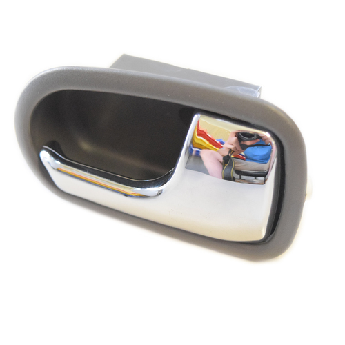 RH Inner Door Handle Grey/Chrome suit Mazda BJ 323 or Ford KN KQ Laser 1998-2003