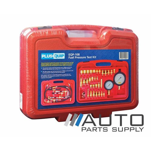 Fuel Pressure Test Kit Low Pressure + High Pressure Plusquip *New*