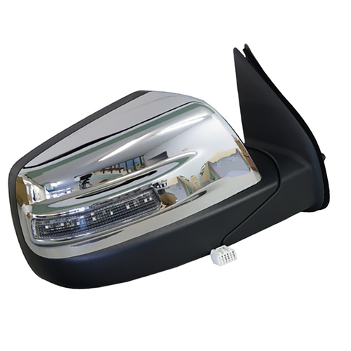 Ford PK Ranger Wildtrak RH Chrome Electric Mirror W/ Light 2009-2011