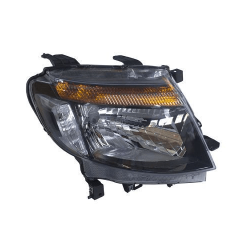 RH Drivers Side Headlight (Black Type) Suit Ford PX Ranger 2011-2015