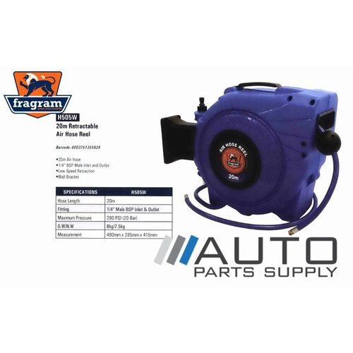 20m Retractable Air Hose Reel *Fragram Brand*