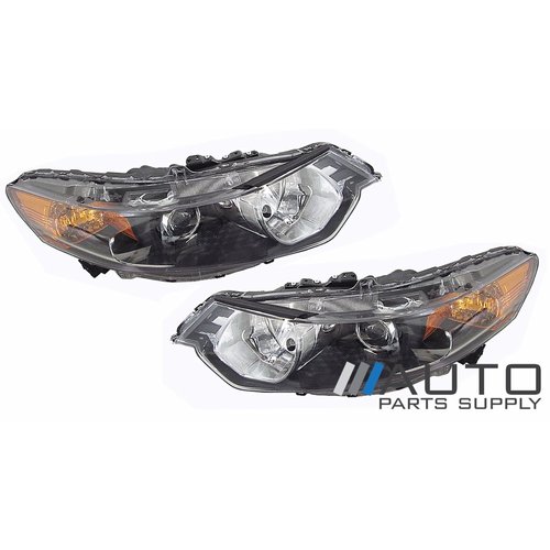 Honda CU Accord Euro Headlight Head Light Lamp Set Halogen Type 2008-2010