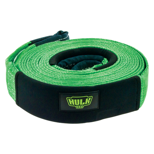 Hulk 4x4 11000kg 75mm x 9m Green Nylon Snatch Strap
