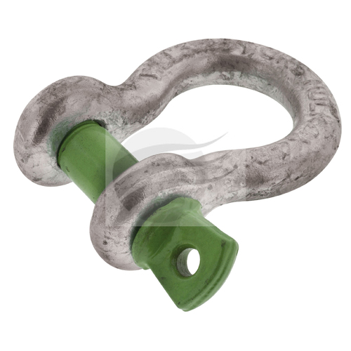 3250kg Bow Shackle Galvanised Body Dia 16mm Pin Dia 19mm Hulk 4x4