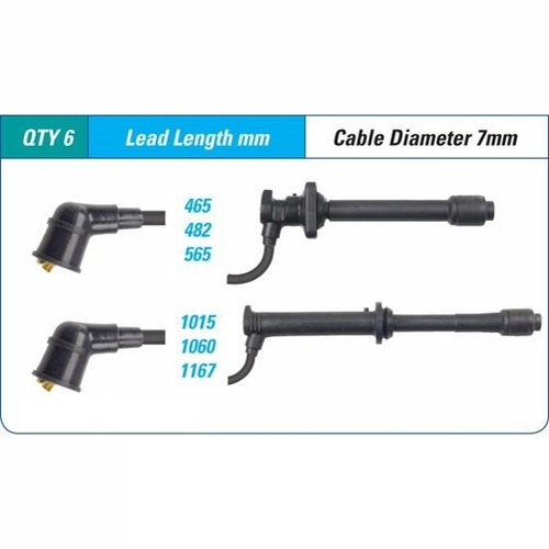 Ignition Spark Plug Lead Set suit Mazda MX-6 2.5ltr KL V6 GE 1991-1994