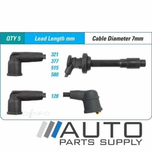 Ignition Lead Set Suit Nissan NX Coupe 2ltr SR20DE B13 1991-1995