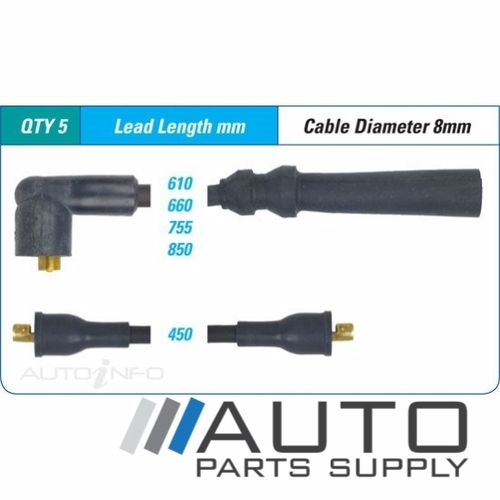 Ignition Lead Set Suit Nissan Prairie 1.5ltr E15S M10 1982-1988