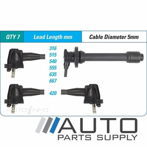 Ignition Lead Set suit Lexus ES300 3ltr 3VZFE VCV10R 1992-1996