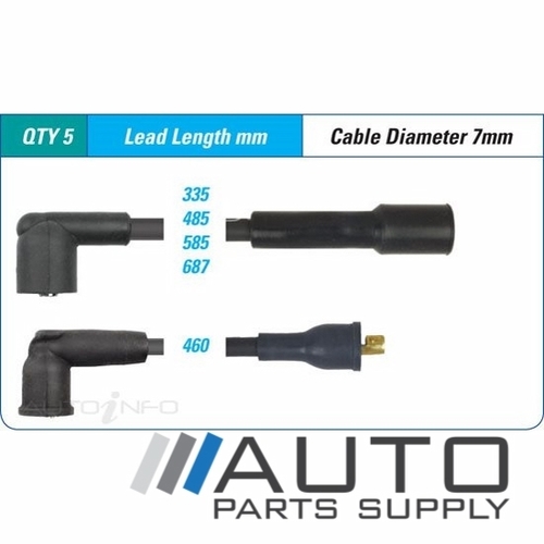 Mazda 626 Ignition Lead Set 2.2ltr F2 GD Hatch & Sedan 1987-1991 *VDO*