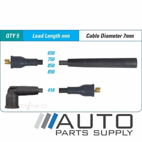 Mazda 323 Ignition Lead Set 1.5ltr E5 DB Hatch & Sedan 1981-1985 *Intermotor*