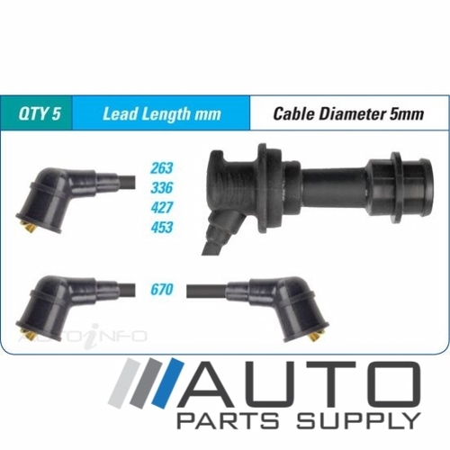 Ignition Lead Set For Toyota AE93 Corolla 1.6ltr 4AGE 1989-1992