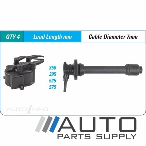 Ignition Lead Set For Toyota AE95R Corolla 1.6ltr 4AFE 1989-1995
