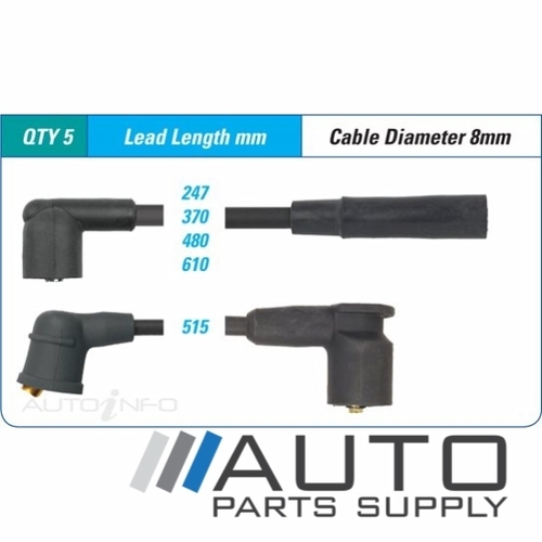 Ignition Lead Set Suit Nissan Pintara 2.4ltr KA24E U12 Sedan 1989-1992