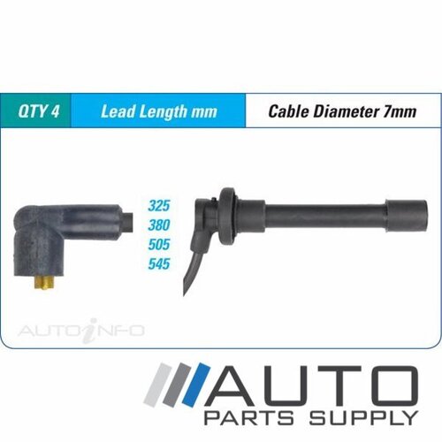 Mazda 323 Protégé Ignition Lead Set 1.6ltr B6 BA Sedan 1994-1998 *VDO*