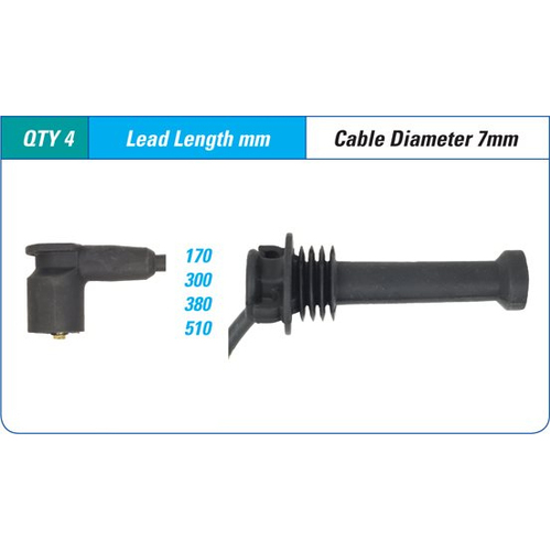 Mazda 6 Ignition Lead Set 2.3ltr L3 GY Wagon 2002-2005 *Intermotor*