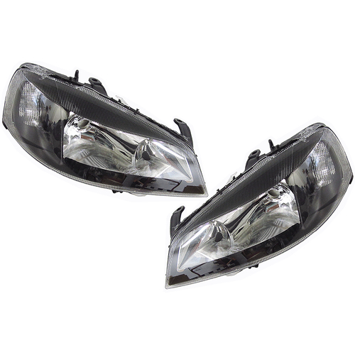 Holden TS Astra Headlights Head Lights Lamps Black Type Suit 1998-2006 Models