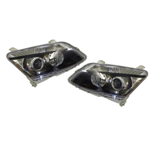 Pair of Projector Headlights For Isuzu Dmax D-Max 2012-2014