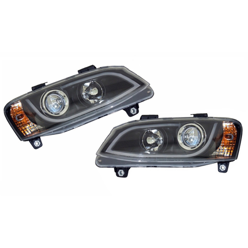 LED Performance Headlights (Black) suit Holden VE Commodore Series 2 2010-2013