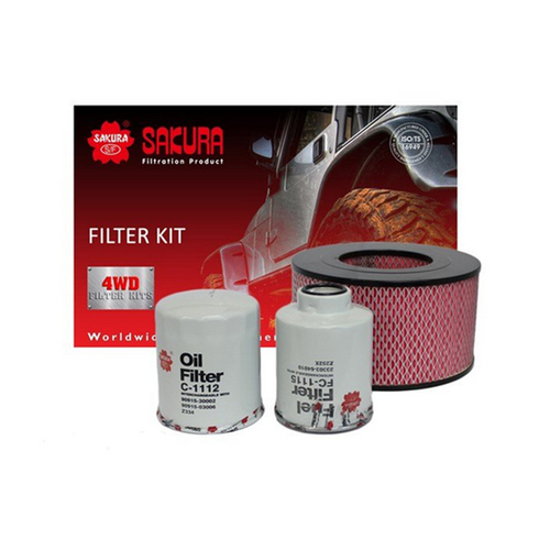 Sakura Service Filter Kit For Toyota LN172R Hilux 3ltr 5LE 2000-2005