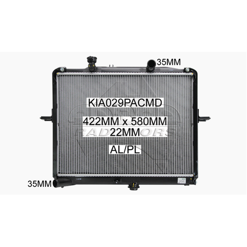 Manual Radiator suit Kia K2900 2.9ltr J3 Turbo Diesel 2008-2013 Models
