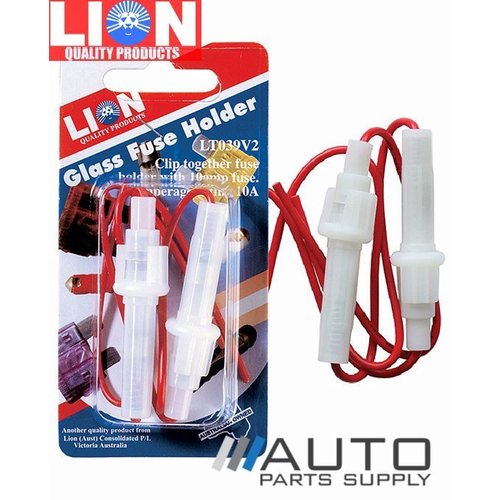 Clip Together 2 Piece Fuse Holders W/ 10 Amp Fuses *Lion Products*