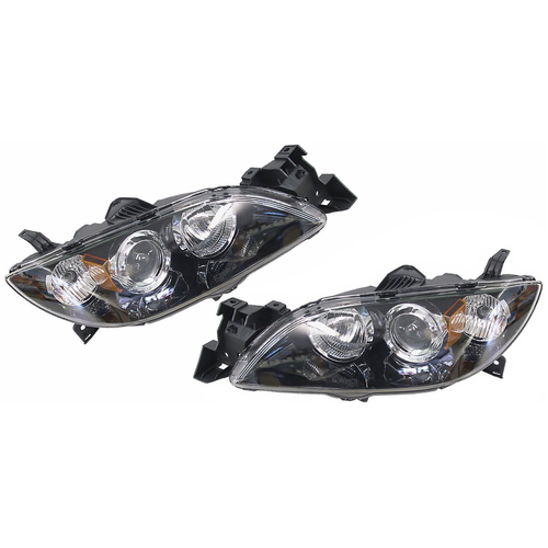 Pair of Headlights to suit Mazda 3 Sedan BK 2004-2008