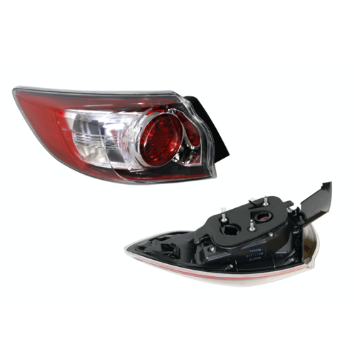 LH Passenger Side Tail Light (Globe Type) Suit Mazda 3 BL Hatch 2009-2013