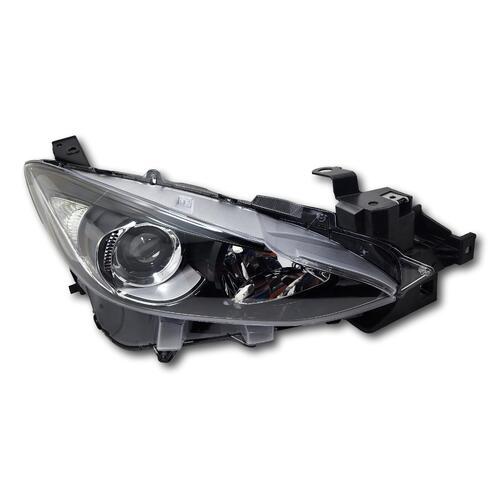 RH Drivers Side Headlight (Halogen Type) suit Mazda 3 BM 2013-2016 Models