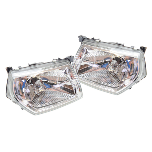 Pair of Headlights suit Nissan GU Patrol series 2 2001-2004 Wagon 2002-2007 Ute