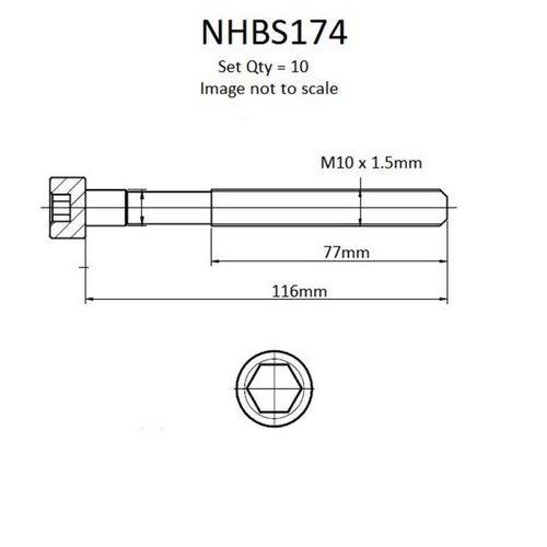 Head Bolt Set suit Nissan K12 Micra or Z11 Cube CR14DE 1.4ltr