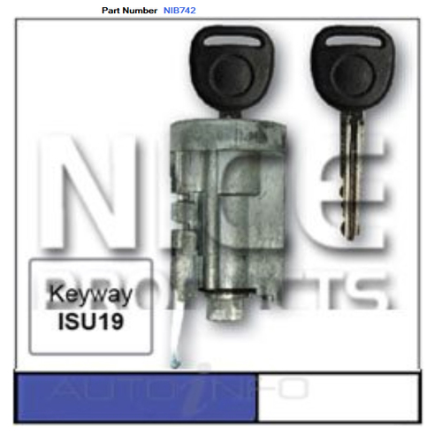 Ignition Barrel & Key Suit Holden RA Rodeo 2003-2008 Models