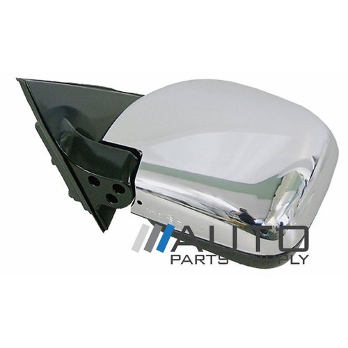 Mitsubishi NM NP Pajero LH Electric Door Mirror Chrome 2000-2006