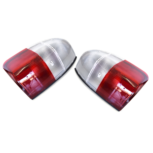 Mitsubishi MK Triton LH + RH Tail Lights Lamps Red/Clear 2001-2006 *New*