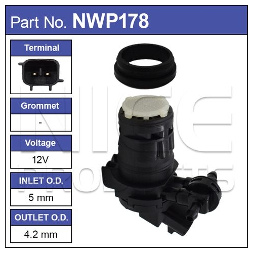 Windscreen Washer Pump (Dual Outlet) suit Mazda KE CX5 CX-5 2012-2017